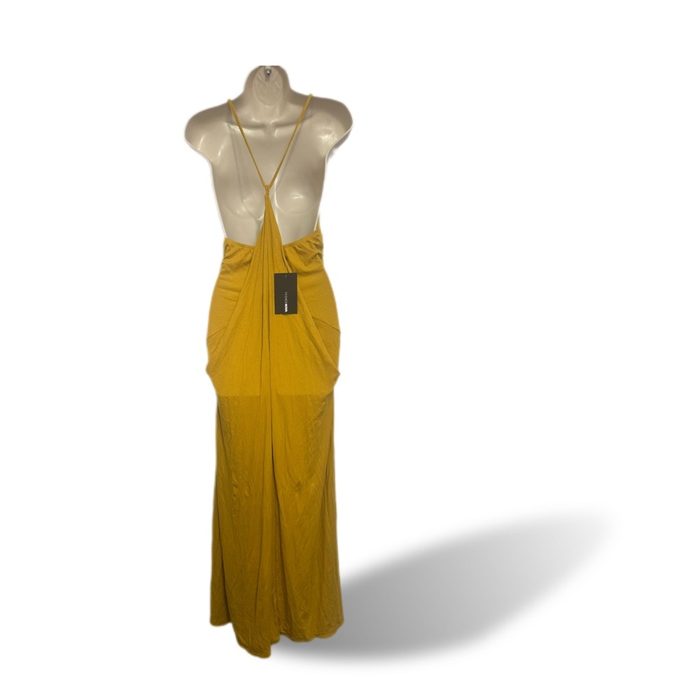 Fashion Nova Mustard Yellow Maxi Dress - Picture 3 of 7
